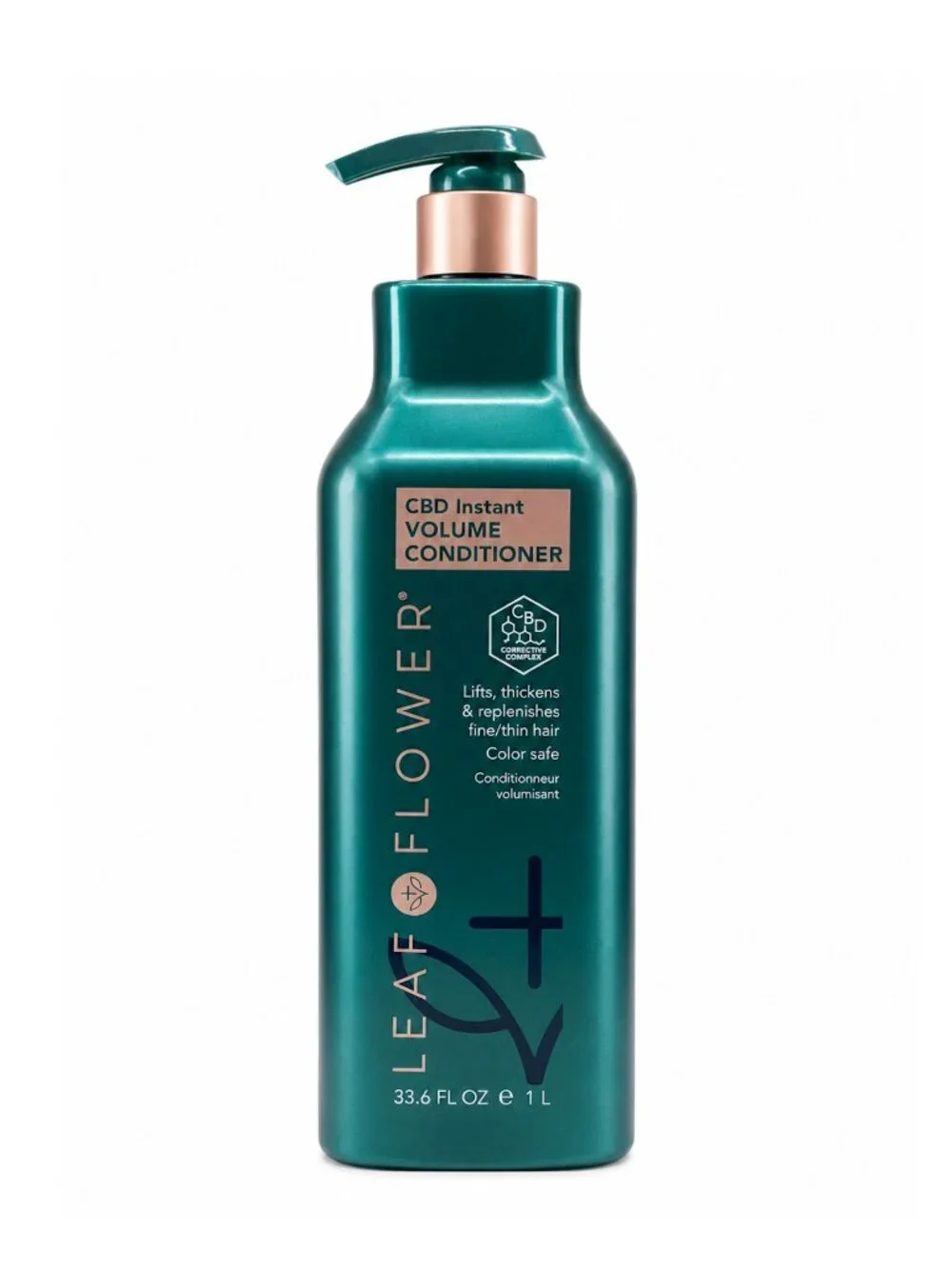 Leaf & Flower Volume Conditioner for Fine & Thin Hair – Color Safe, 33.6 fl oz